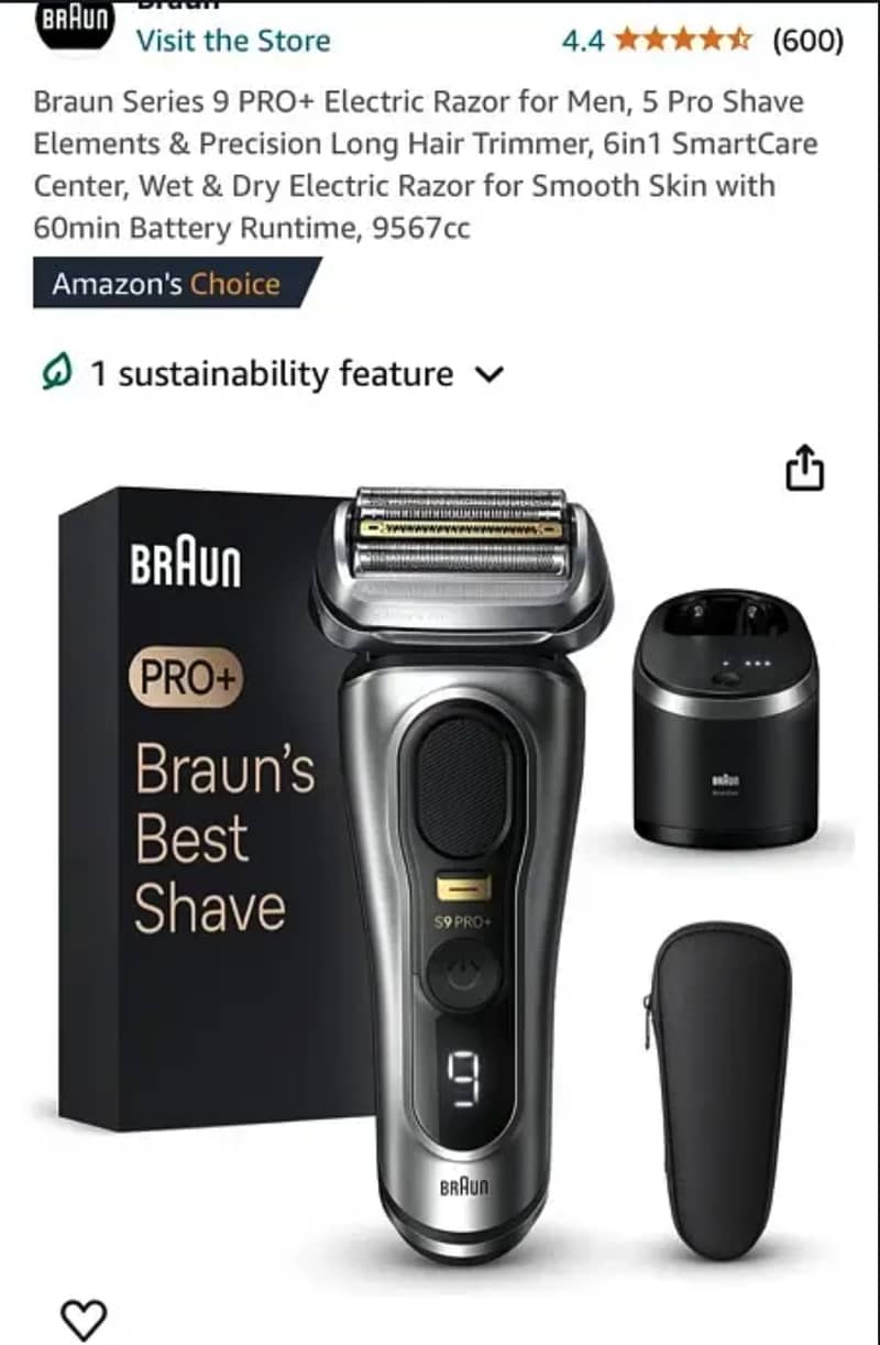 Braun series 9 pro plus shaver 2