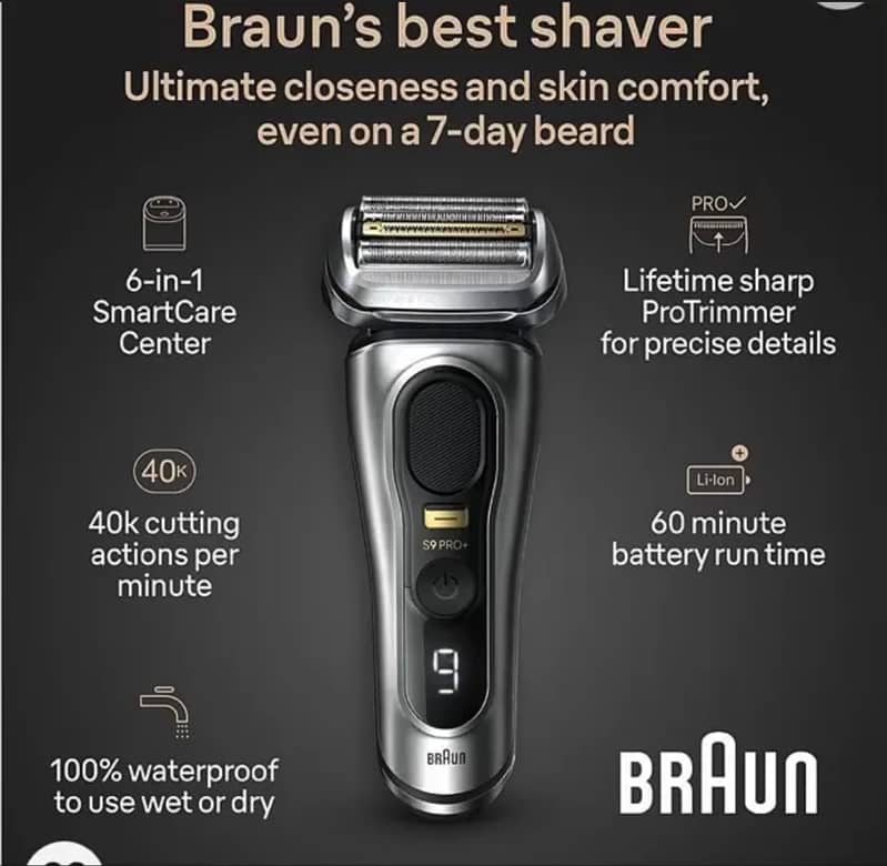 Braun series 9 pro plus shaver 3