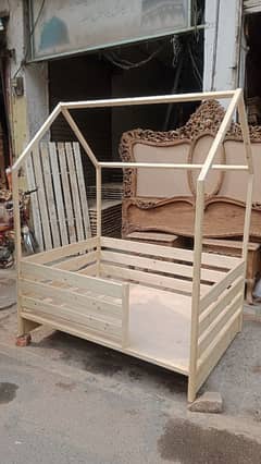 Baby Cot/ Single bed Solid wood 03074015143 M Waheed Whatsapp num