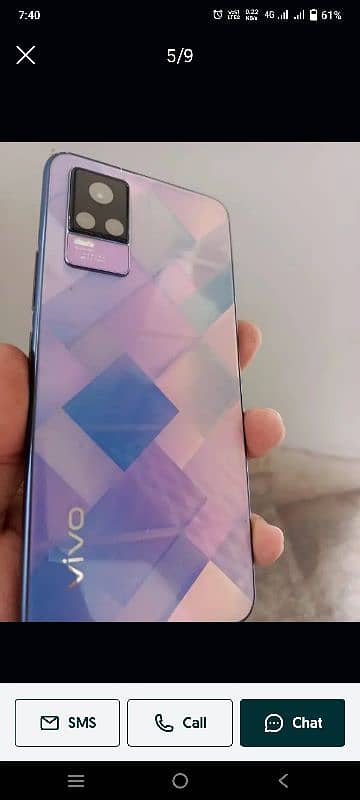 vivo v21e with box chager 1