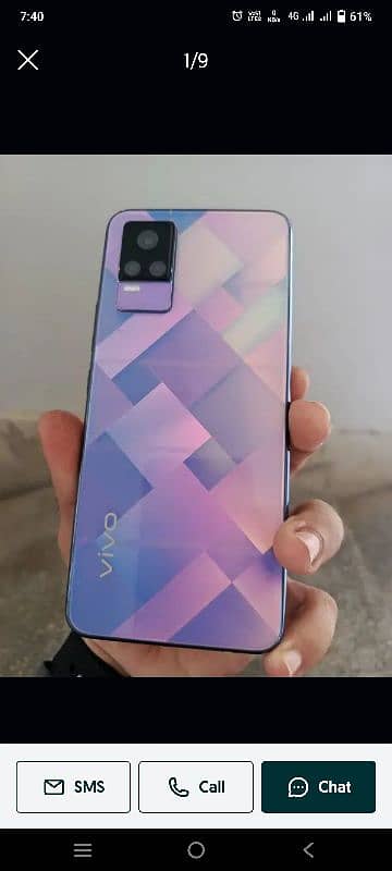 vivo v21e with box chager 2