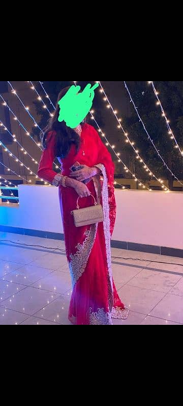 red saree bridal + formal 0