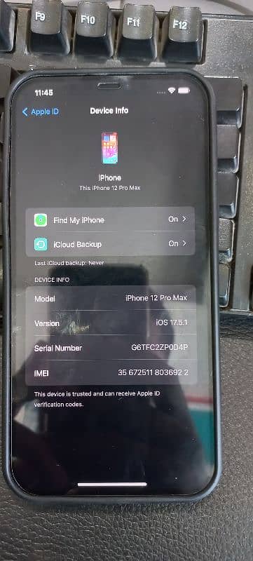 I phone 12 Pro Max 256 GB factory unlock 9