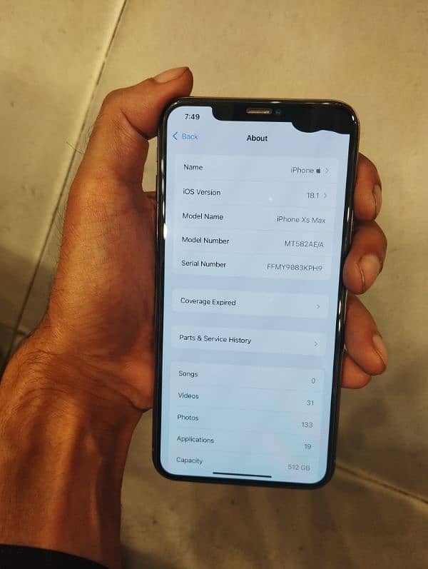 Iphone XS Max 512GB Non PTA Exchange possible 3