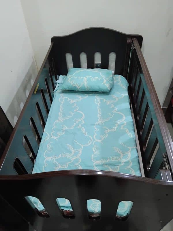 Baby Cot with Mattress 3