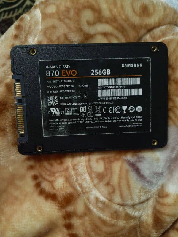 Samsung 870 Evo 256 gb 1