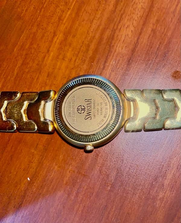 18k Gold Electroplated  Swistar 25year old original watch (Antique) 7