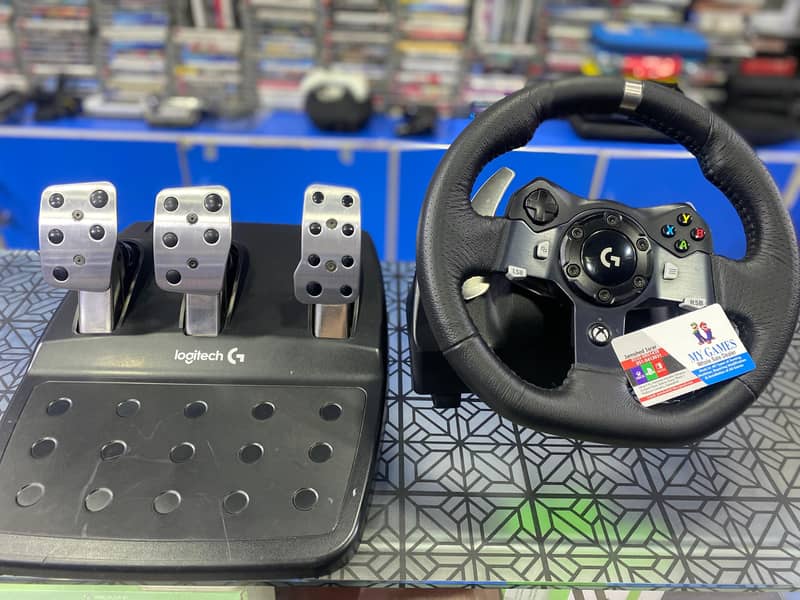 MICROSOFT LOGITECH G920 STEERING WHEEL USED IN MINT CONDITION 0