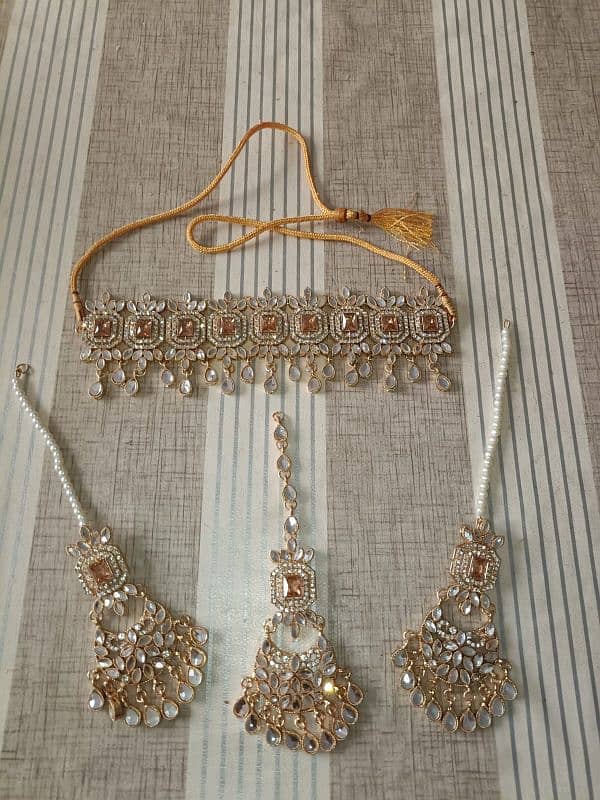 kundan marriage jewellery set 0