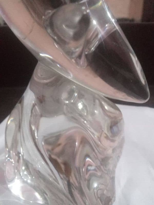 DAUM FRANCE CRYSTAL FIGURE, Dolphin 0