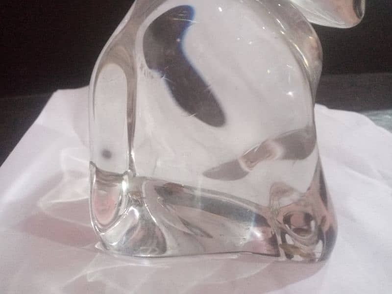 DAUM FRANCE CRYSTAL FIGURE, Dolphin 3