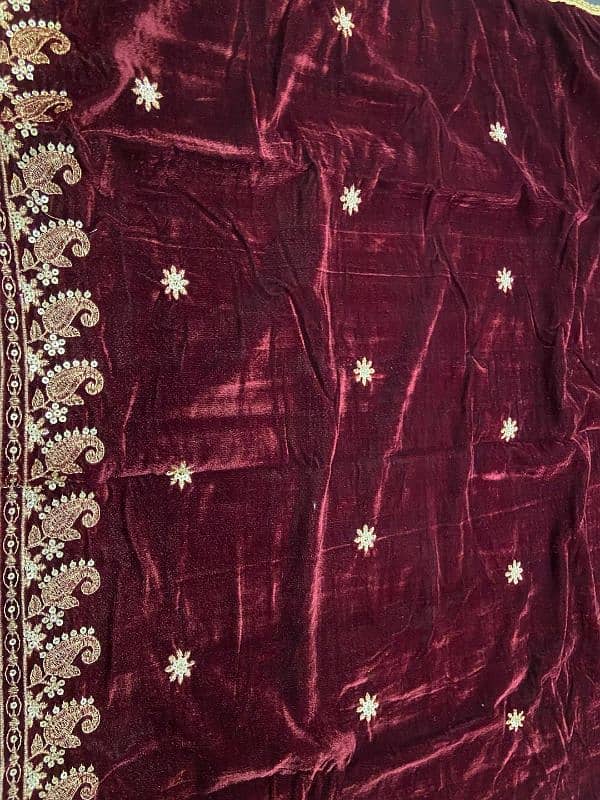 Women's Velvet Embroidered Shawl 0