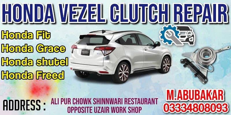 Honda Vezel FIT Freed Clutch Repair Door to Door 0