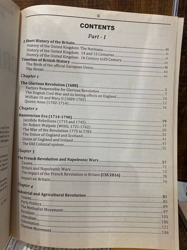 British History  book for CSS PMs,PCS 1