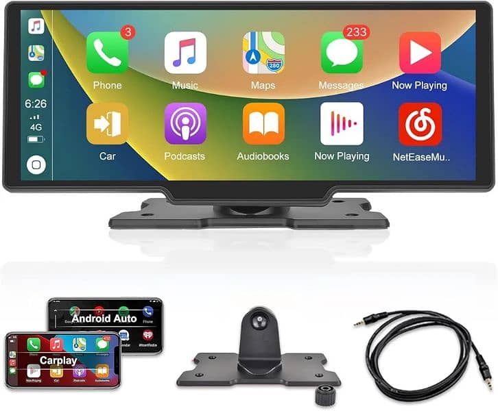 protable wireless carplay screenstereo 0