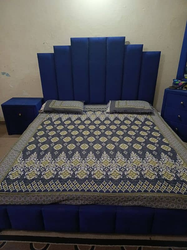 Bed set with sofa urgent sale 1