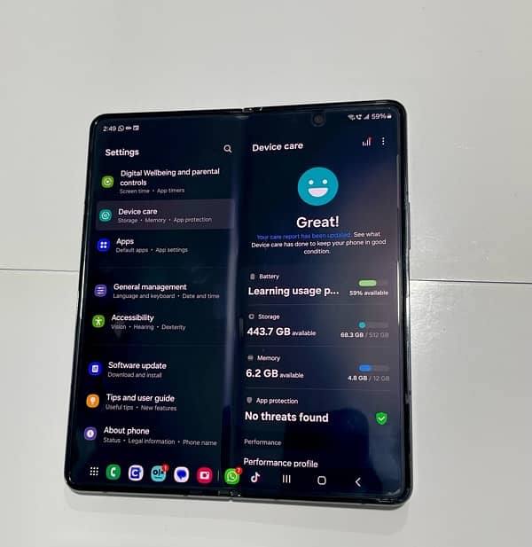 Samsung Z Fold 4 12GB 512GB PTA approved 0