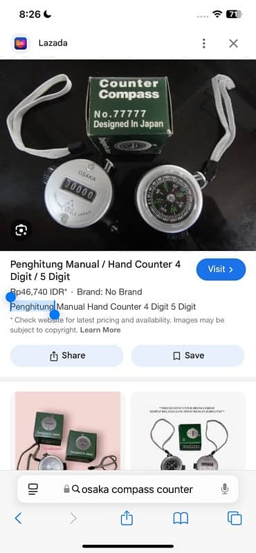 Penghitung Manual / Hand Counter 4 Digit / 5 Digit 3