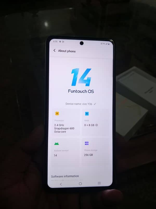 Vivo y36 8/256gb 9