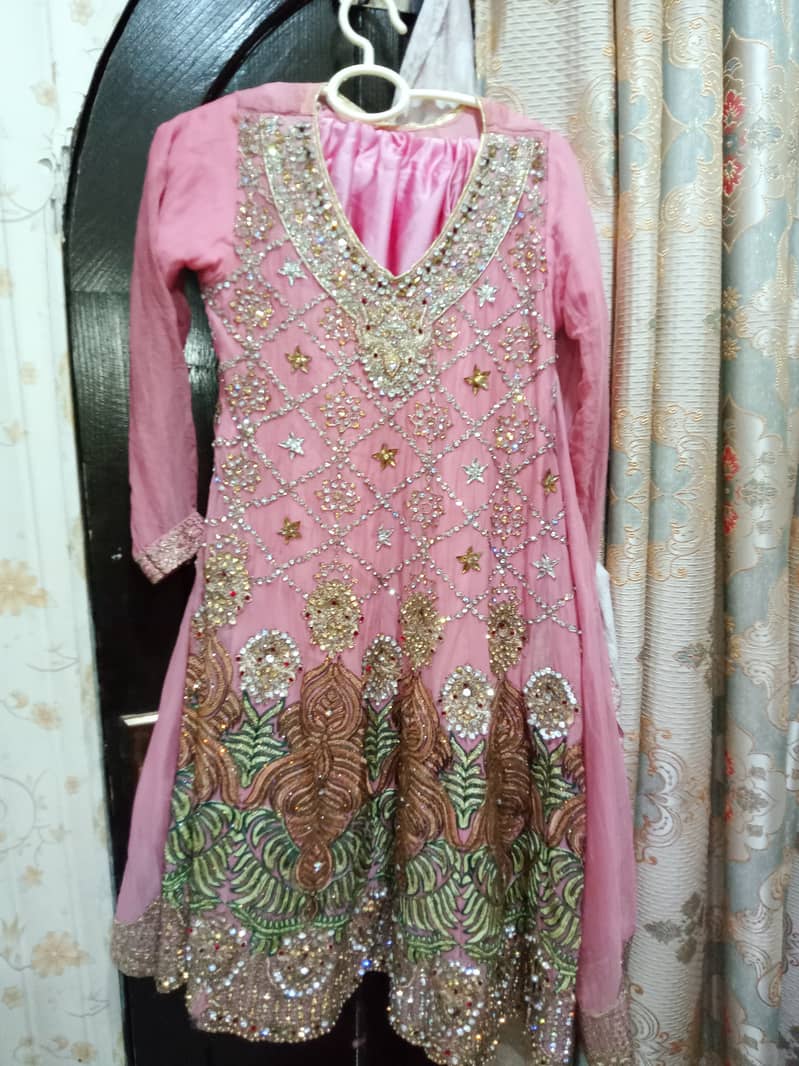 Chiffon dress frock with garara 3