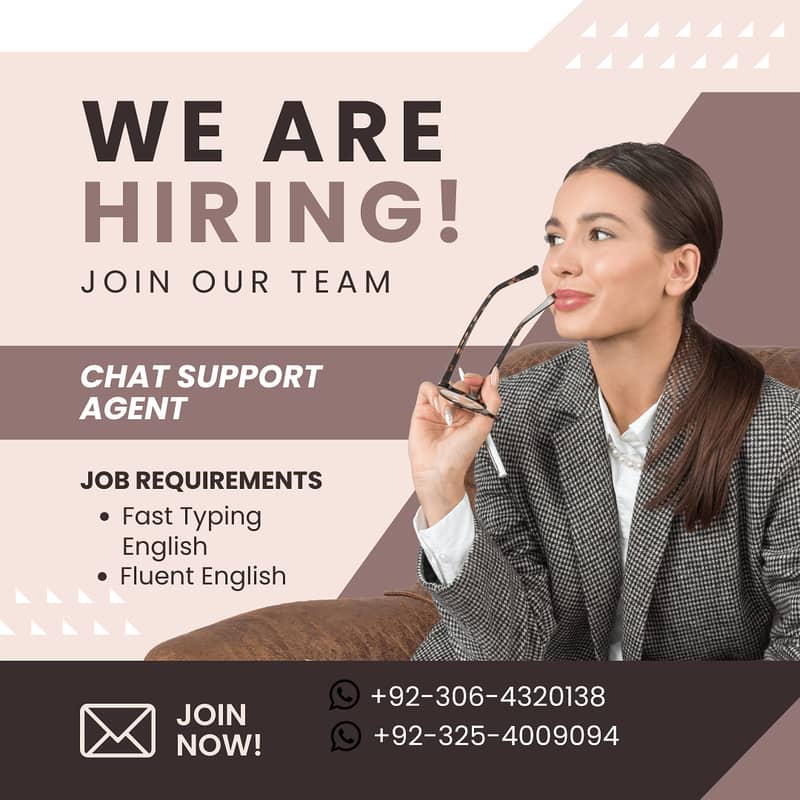 Chat Support Male/Female Required 0