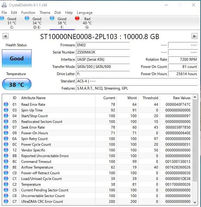 External Hard Avolusion PRO-Z Series 8TB + Seagate 6TB + Seagate 10TB 7