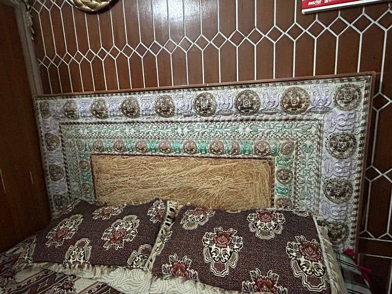 Queen size Good Quality bed for sale without mattress 2