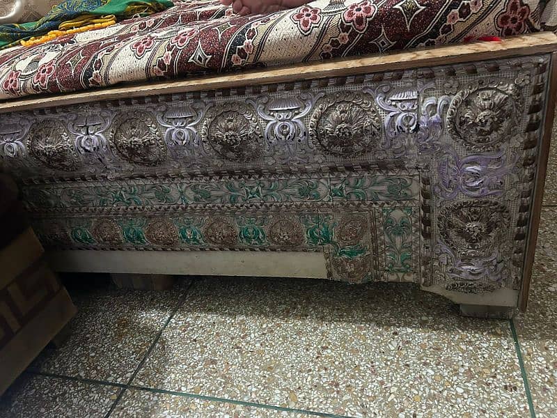 Queen size Good Quality bed for sale without mattress 6