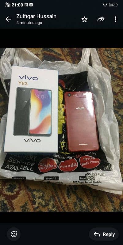 urgent sale my mobile vivo y83 4