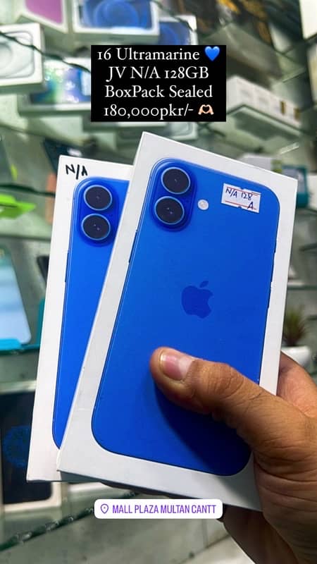 iPhone 16 JV ultramarine Pink 128gb 0