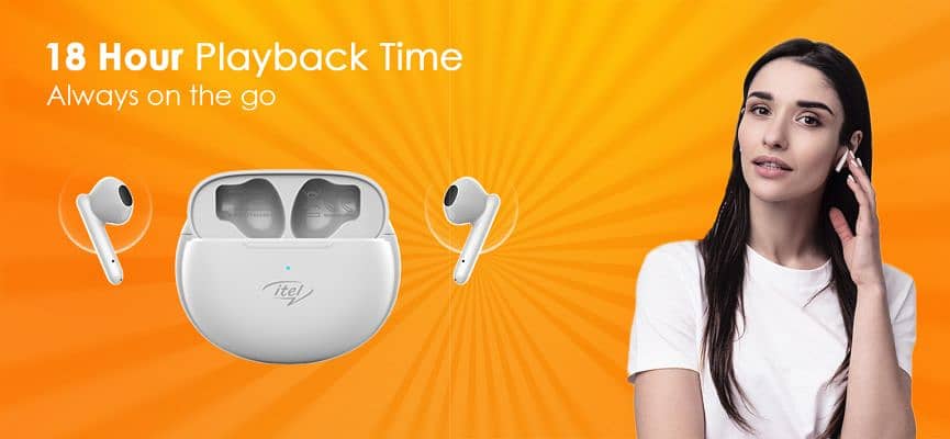 Itel Earbuds T1 Neo 18 Hours Playback 3