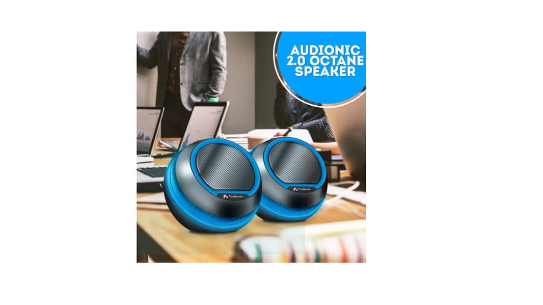 Audionic U-15 Octane Speakers With Lights | Heavy Sound Quality | USB 2