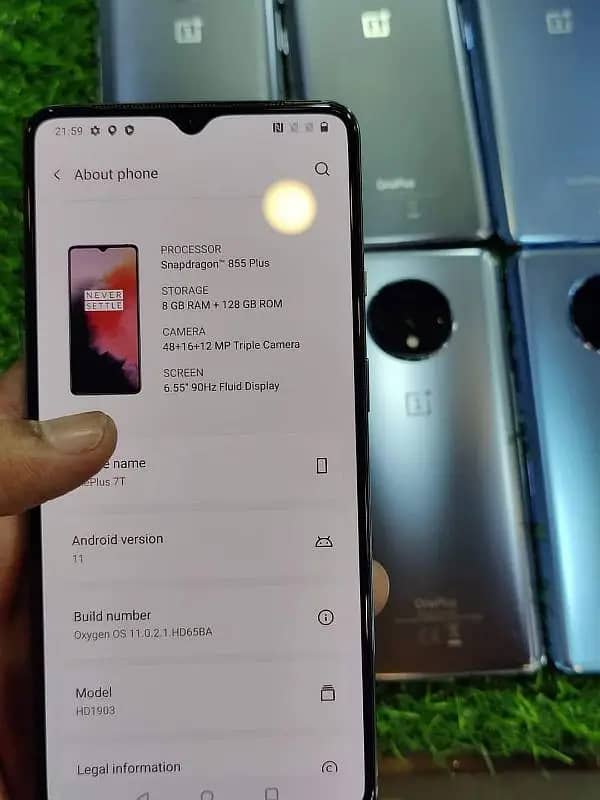 Oneplus 7t 8/256GB Dual Sim Global Approved Fresh Stock One Plus 4