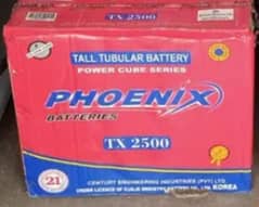 4 Phoenix TX2500 230Amp Running Condition Batteries