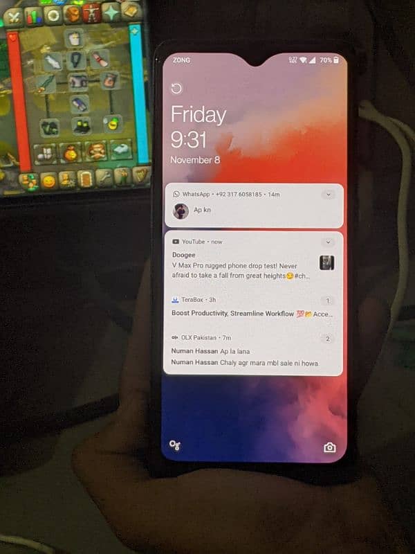 ONEPLUS 7T 8/128 panel change 7