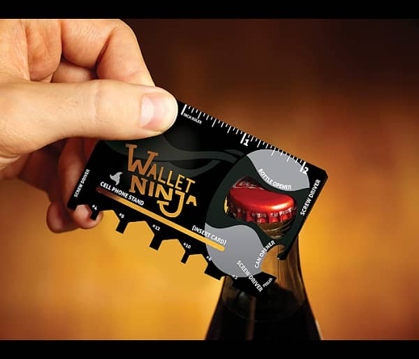 "Ninja Wallet: 18-in-1 Stainless Steel Survival Tool for Every Adventu 7