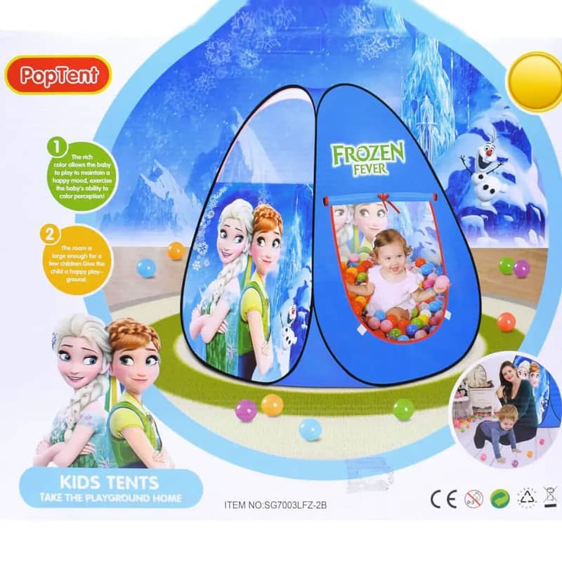 Kids play tent house frozen 0