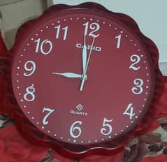 Red+Mehroon Wall Clock Watch Wall Hanging Ghari