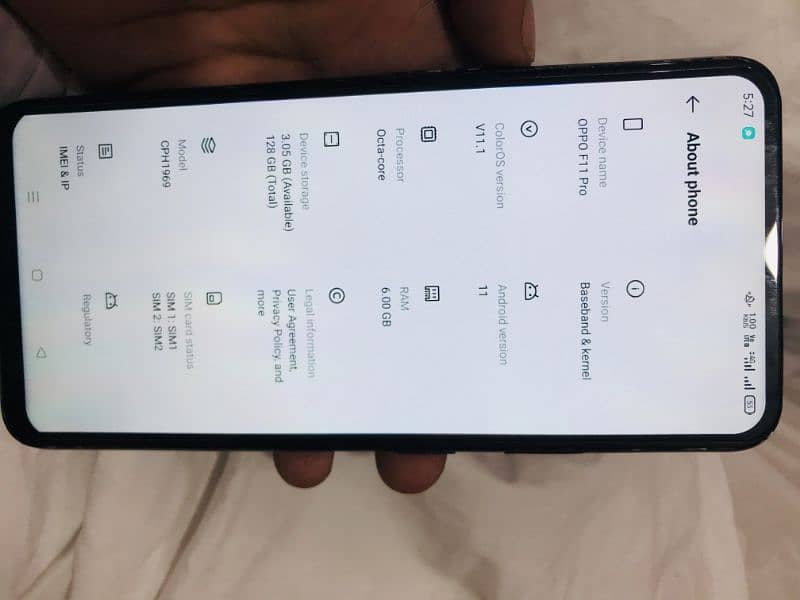 Oppo f11 pro urgent sale 2