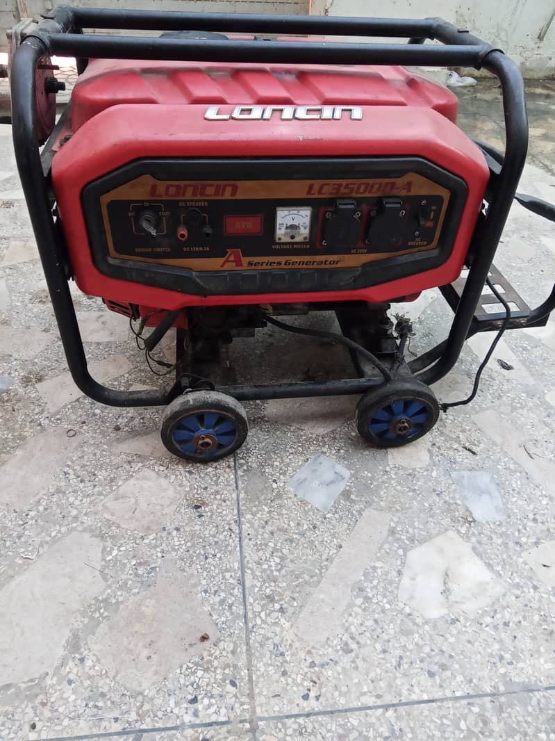 loncin generator 3.5kv running condition gas and petrol 2