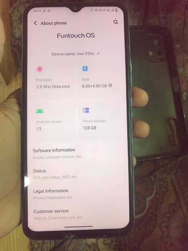 Vivo y33s 8+4 128Gb 7