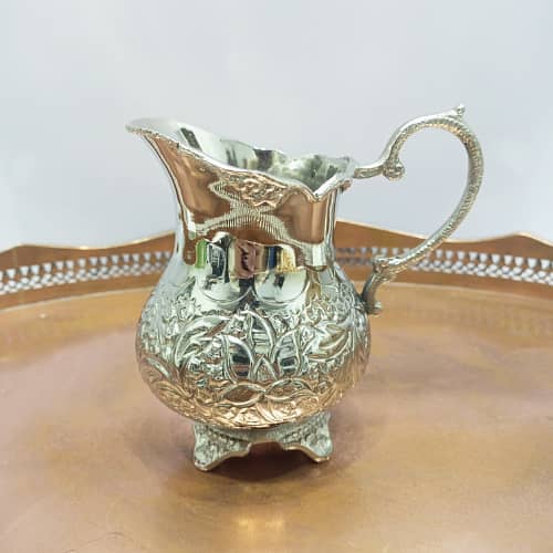 Vintage Silver-Plated Tea Set with Elegant Curves & Intricate Detail 6