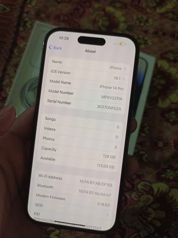 iPhone 14 pro non pta factory unlocked 128gb 4