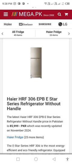 Haier refrigerator only 6 month use