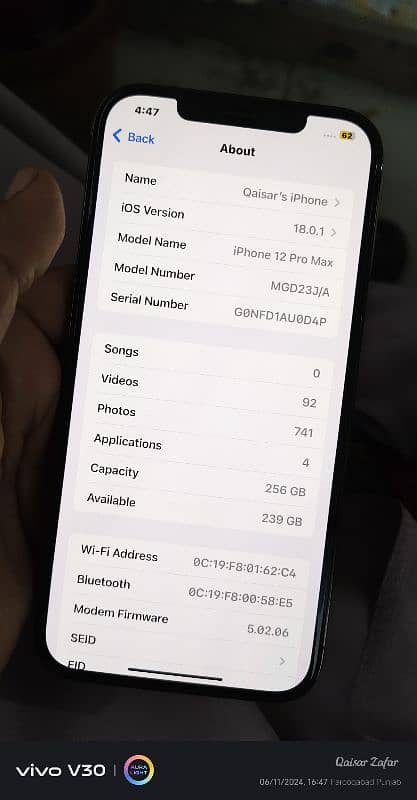 iPhone 12 Pro max 256gb 6