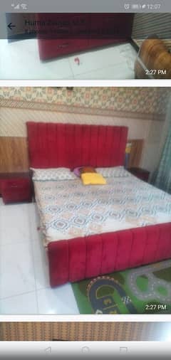 Almost new bed set with mattress