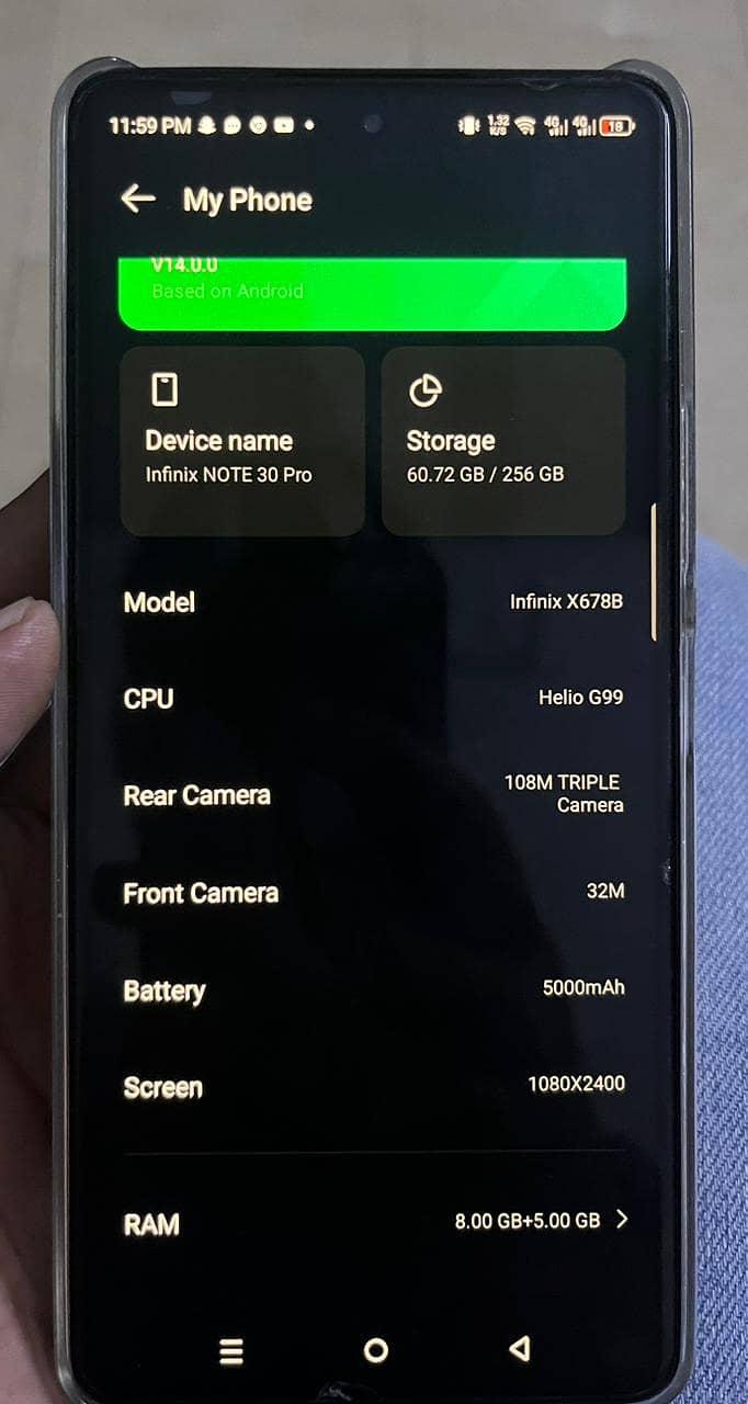 Selling my infinix note 30 pro 4