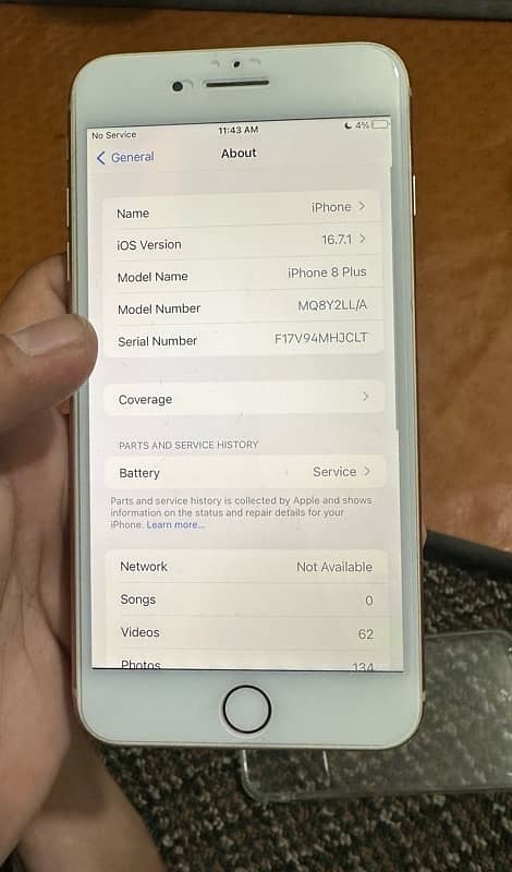 IPhone 8 Plus PTA Approved 256GB for sale 2