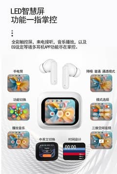 M6 digital hot selling touch screen and control noise reduction earbud