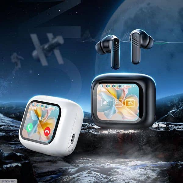 M6 digital hot selling touch screen and control noise reduction earbud 5